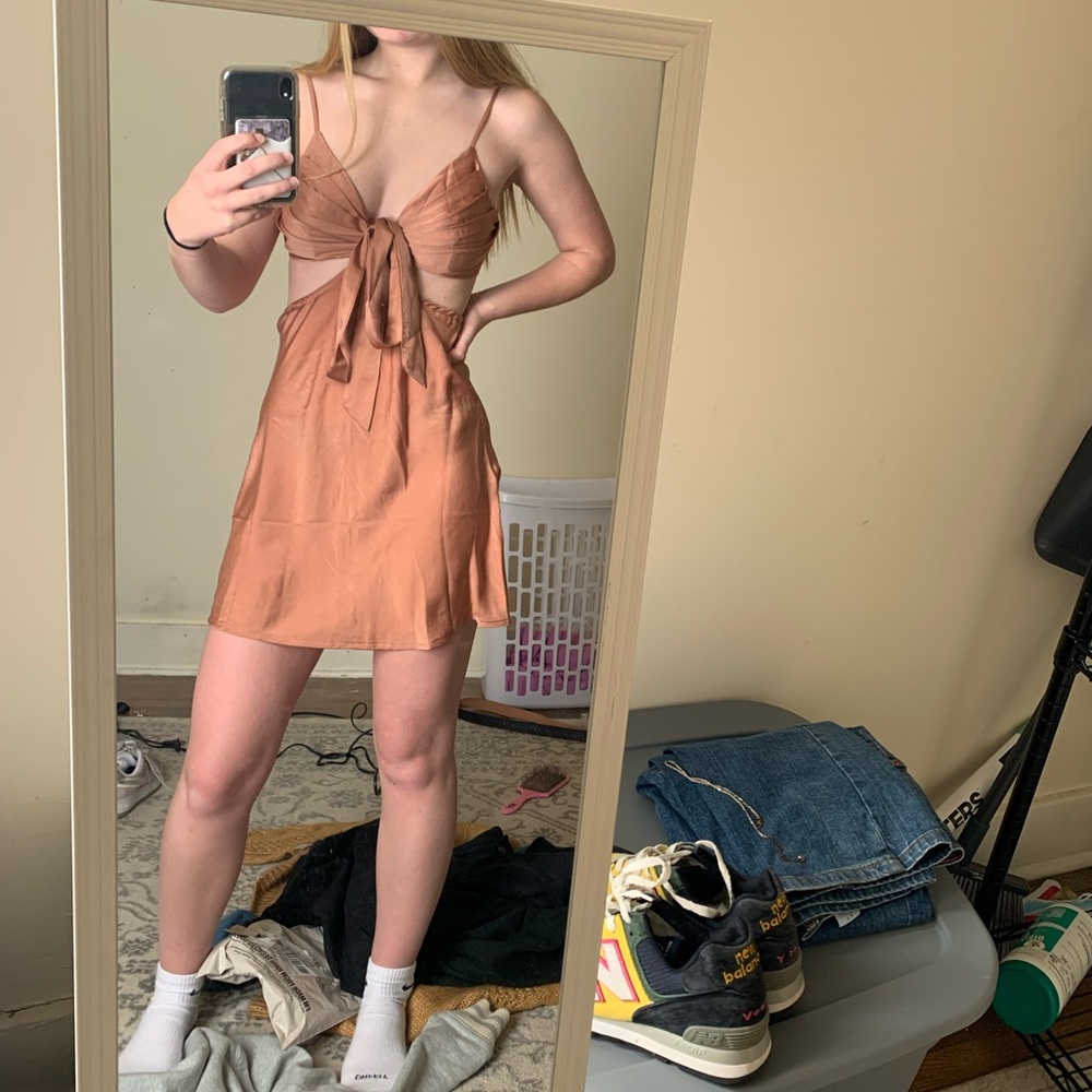 Princess Polly formal dress - Eden Mini Dress Brown